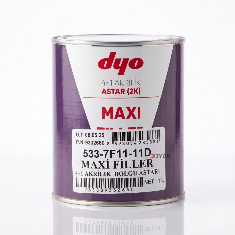 Dyo Maxi Filler 4+1 Akrilik Dolgu Astarı 533-7F11 1 Litre