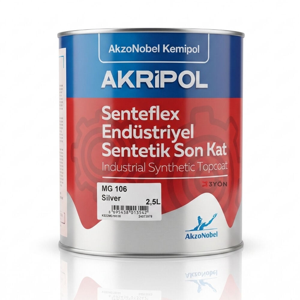 AkzoNobel Akripol Senteflex MG 106 2,5 Litre Metalik Gri