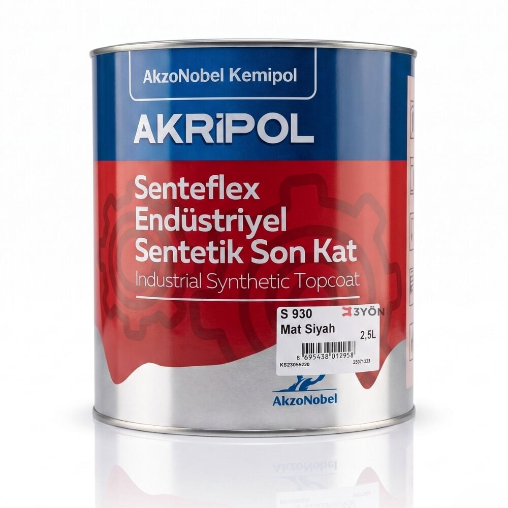 AkzoNobel Akripol Senteflex S 930 2,5 Litre Mat Siyah